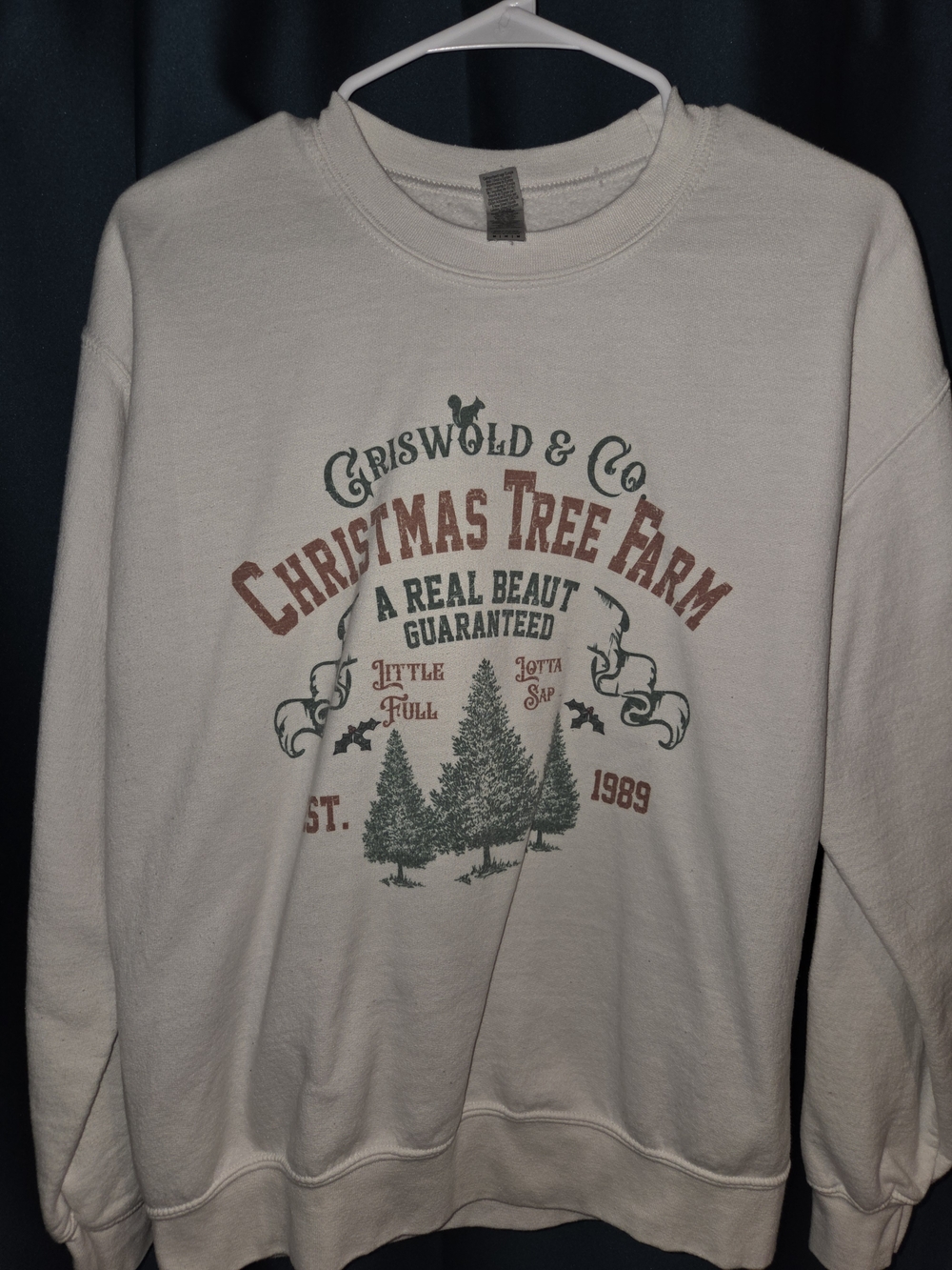 Griswold Christmas Tree Farm Graphic Sweatshirt - White